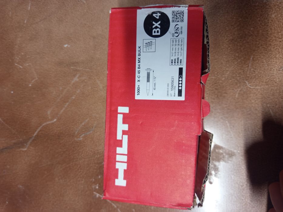 Hilti пирони за BX4