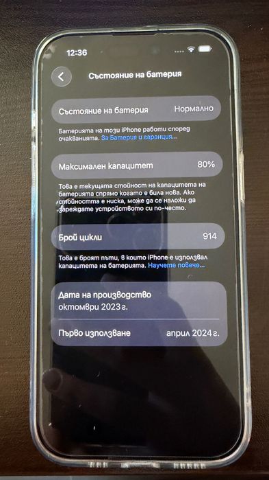 Смартфон Apple iPhone 15, 128GB, 5G, Green