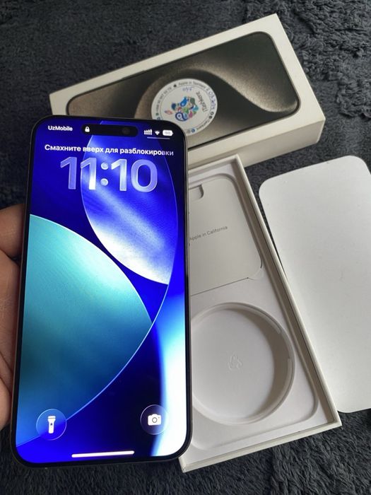 iphone 15 Pro Max Natural Titanium 256 gb LL/A Аккумулятор 89%