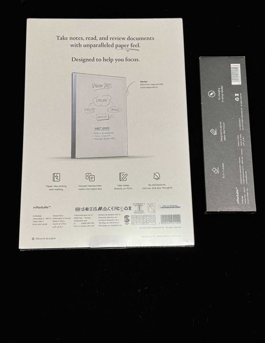 Tableta ePaper reMarkable 2 + marker reMarkable 2 Plus + husa (noi)