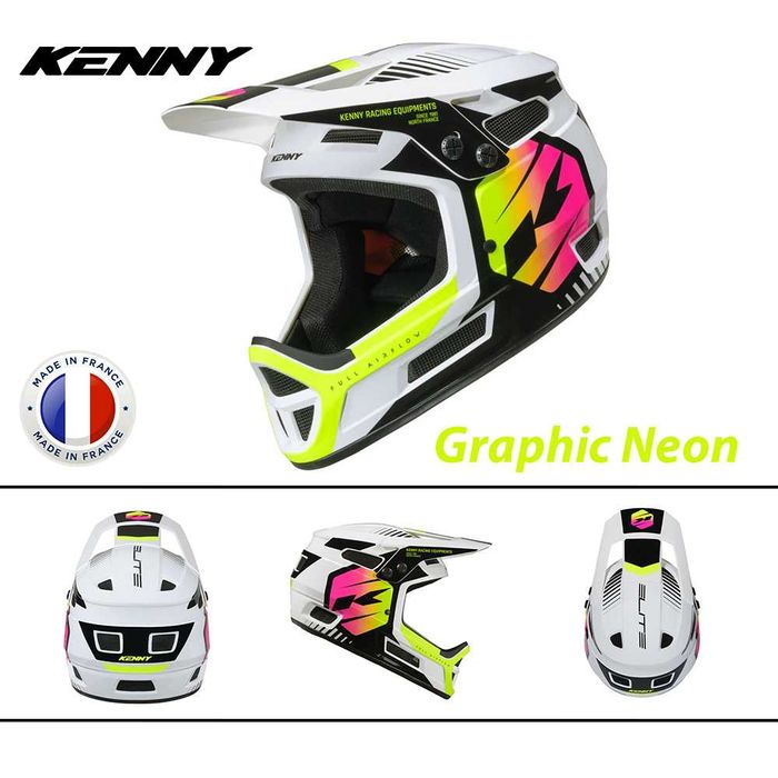 Кросова каска KENNY ELITE 2026 Full Face, EN Сертифицирана, ФРАНЦИЯ