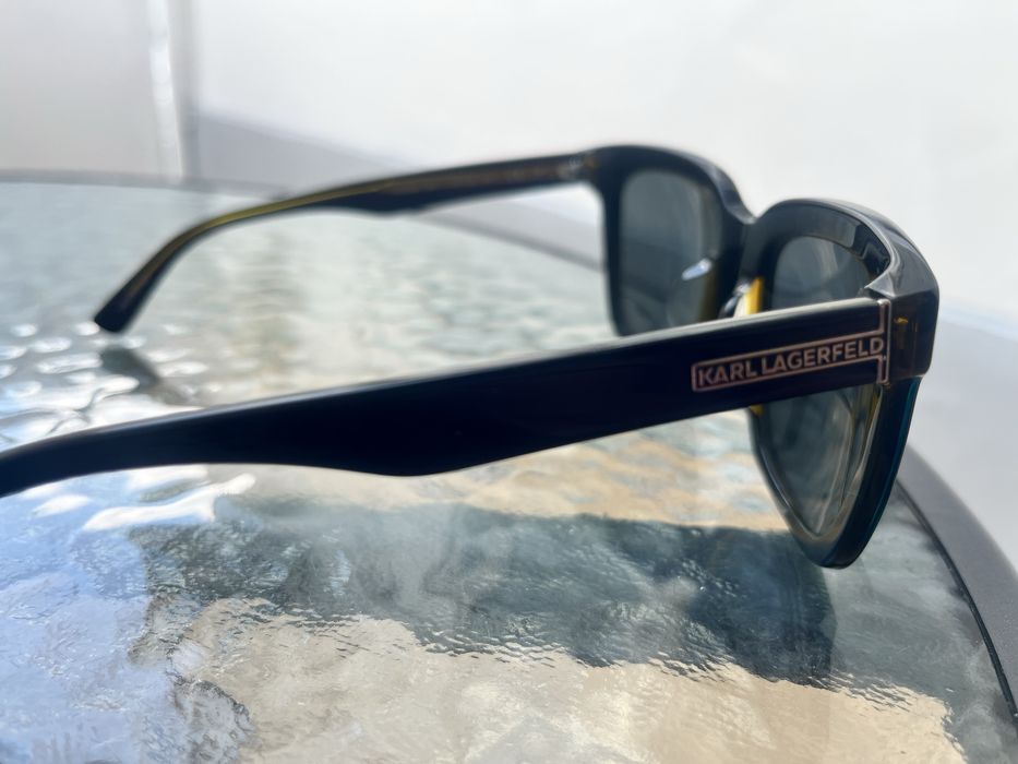 Karl Lagerfeld. Ochelari de soare patrati, negru stins, 55-22-140, KL790SK