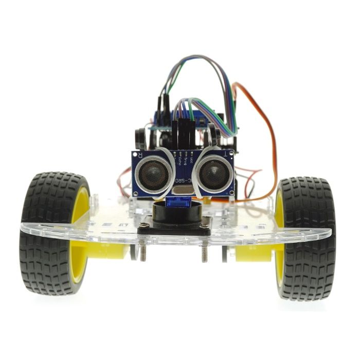 Kit Robot smart car sasiu 2WD cu arduino UNO R3 si senzor ultrasonic