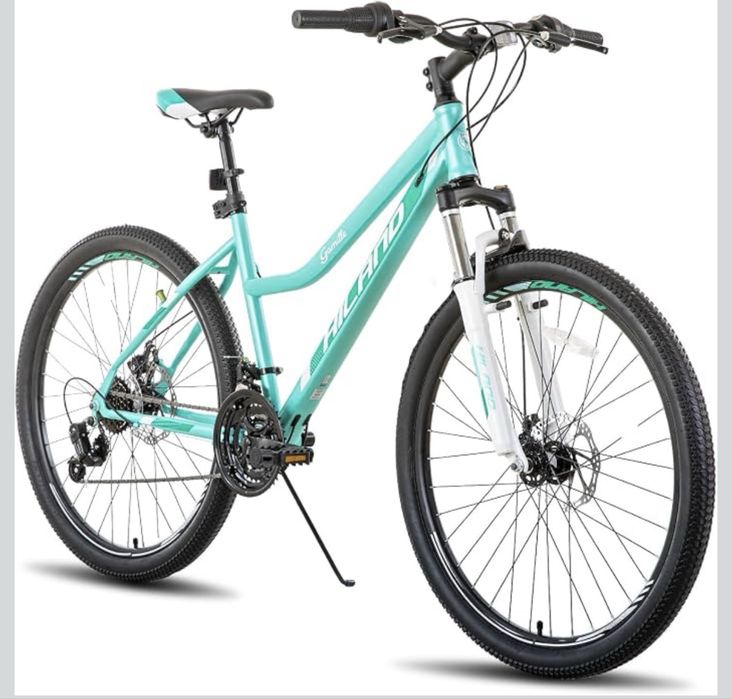 Bicicletă MTB Hiland Damă 26” | 21 Viteze | Frâne pe Disc | Nouă în Cutie | Verde Mint