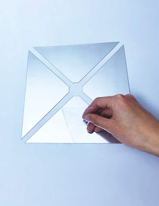 Огледала комплект от 100 / 12 броя часовник за стена