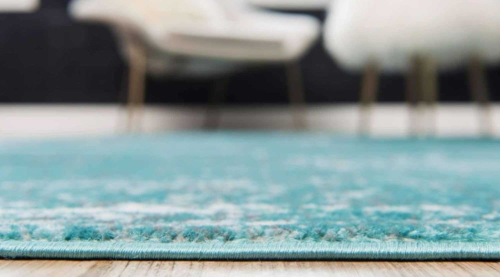 Луксозен  Турски  Голям Тюркоазен Килим 245 х 335 см Чисто Нов