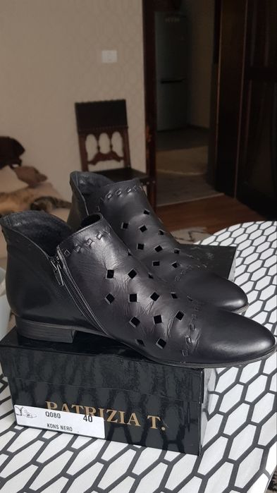 Botine piele naturală, made in Italy