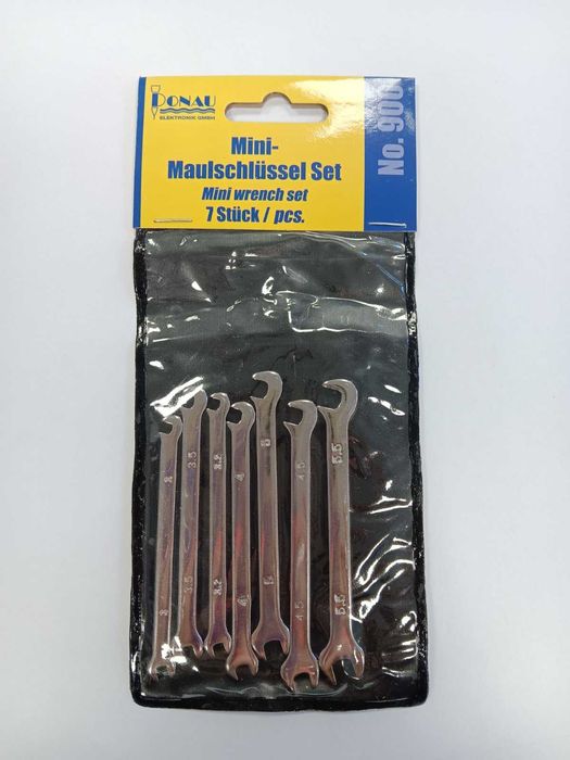 мини гаечни ключове 7 бр, 3 мм - 5,5 мм, Германия