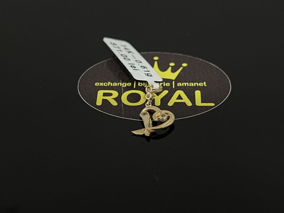 Bijuteria Royal CB : Pandant aur nou 14k 0,61gr