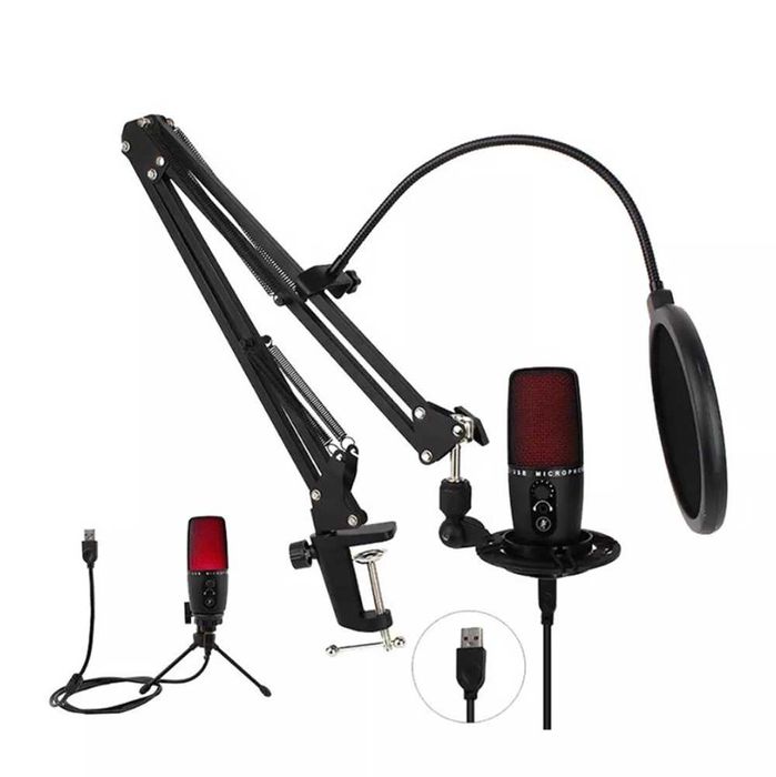 Студио микрофон 1Tech Trusiner ME3, Универсален, Кондензаторен, Пеене