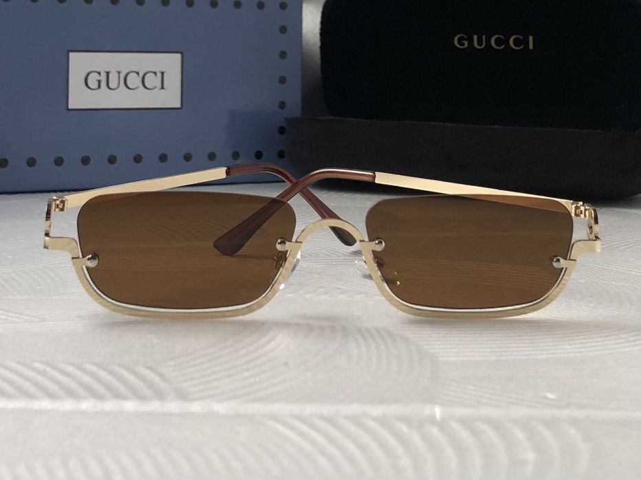 Дамски слънчеви очила правоъгълни 2 цвята черни кафяви