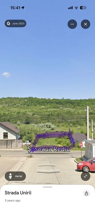 Teren Rediu 1.190 mp – Șoseaua Valea Rediului, Rediu – lângă Lacul Rediu – acces direct din strada principală