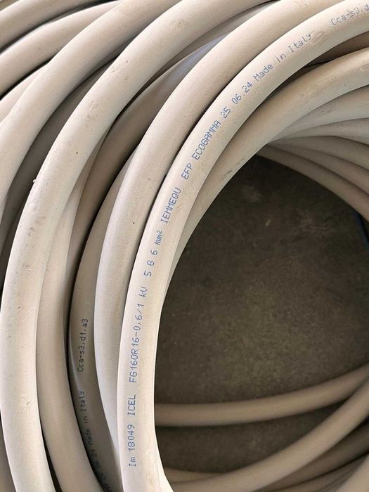 Cablu cupru litat 5x6 mmp  (50m) 3x4mmp 3x1,5