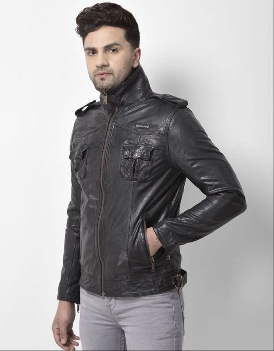 SUPERDRY RYAN Lth jacket/мъжко кожено(естествена) яке М/L