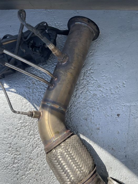 Даунпайп тръба БМВ Н57, Ф10/ Ф11 (downpipe bmw f11)