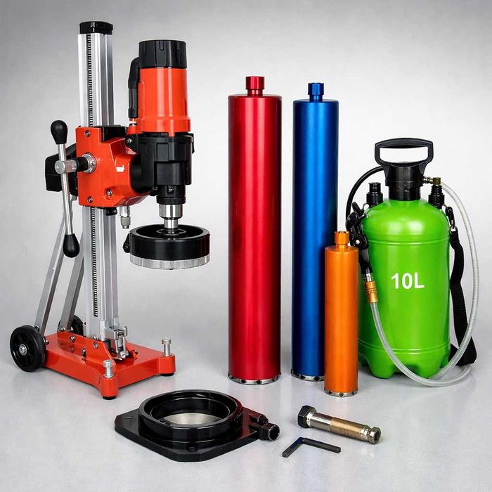 Pachet carotare beton – mașină + carote 53/76/132 mm CU FACTURA