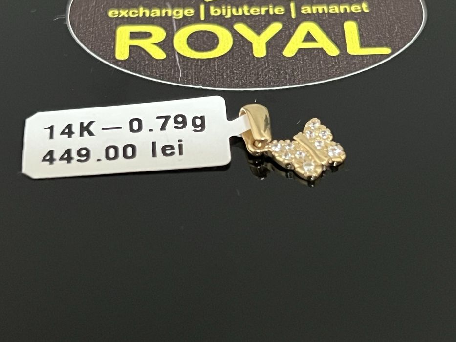 Bijuteria Royal CB : Pandant fluture aur 14K  0,79 grame