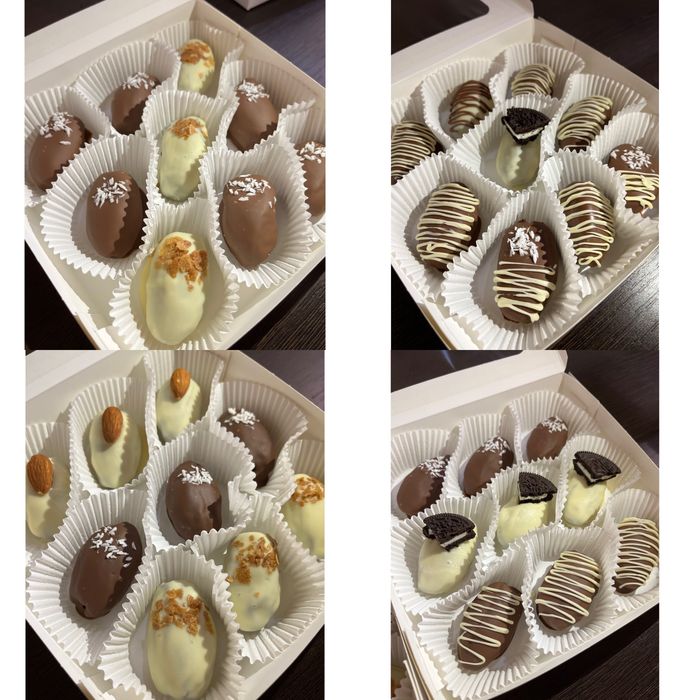 Финики/клубника в шоколаде