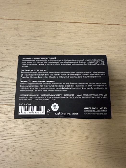 Melkior - Tablete efervescente pentru pregatire pedichiura