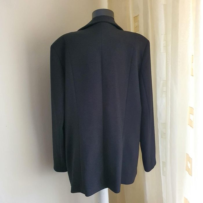 Sacou toxedo negru sclipicios oversize