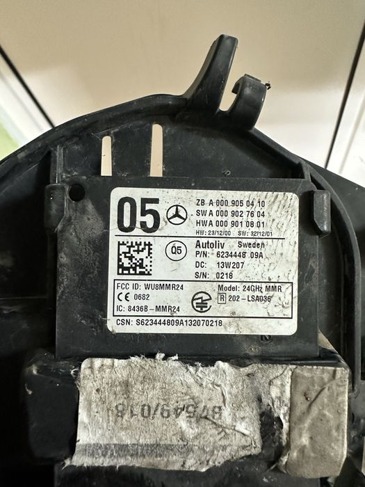 Дистроник радар сензор Mercedes benz W117 W176 W166 W207 W212 W218