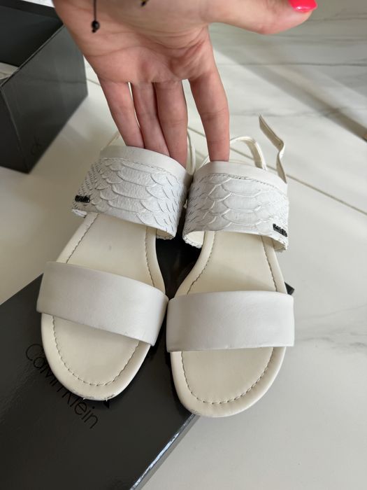Бели сандали Calvin Klein