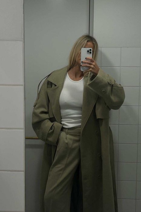 Vand palton NAKD • mărime 40 Oversize fit