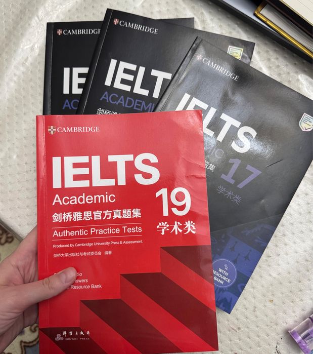 Ielts cambridge books 15,16,17,19