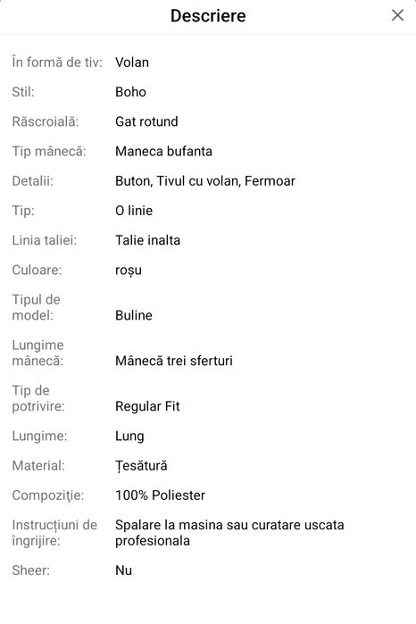 Rochie cu buline 38 M