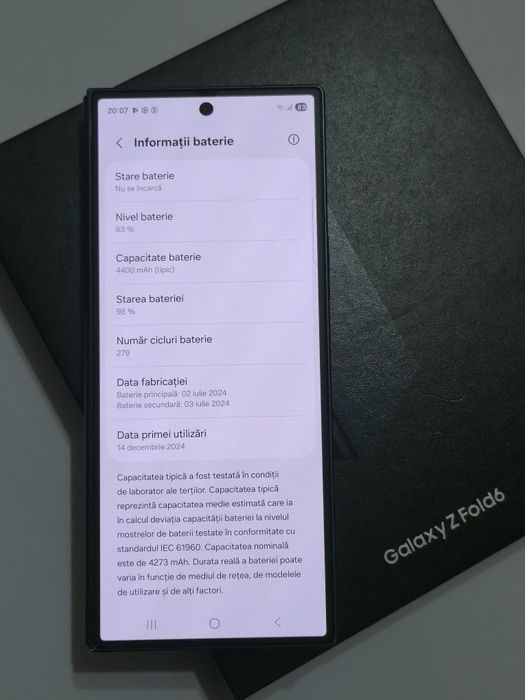 Vand/schimb Samsung Z Fold6  512gb