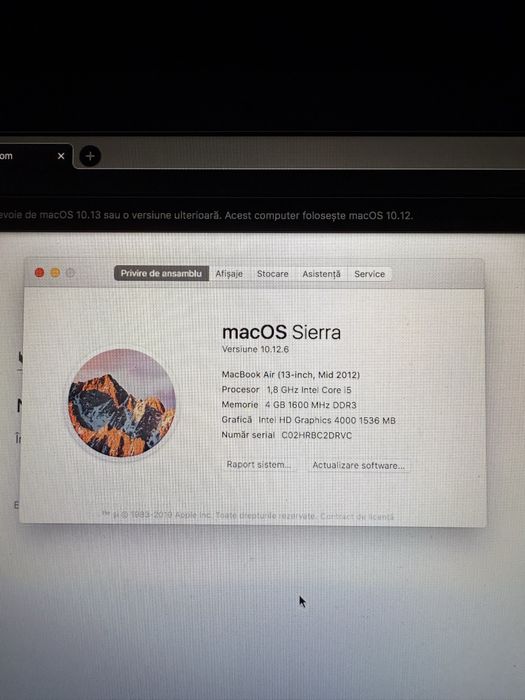 Macbook air Sierra