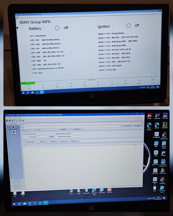 Pachet laptop diagnoza & codari Bmw Ista  Mercedes Xentry +  interfete