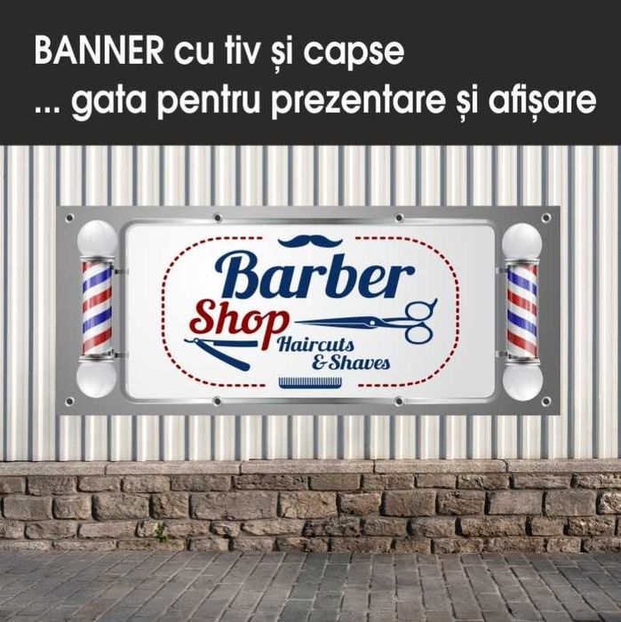 Servicii pt saloane COAFOR, FRIZERIE- bannere,afise,autocolante,flyere