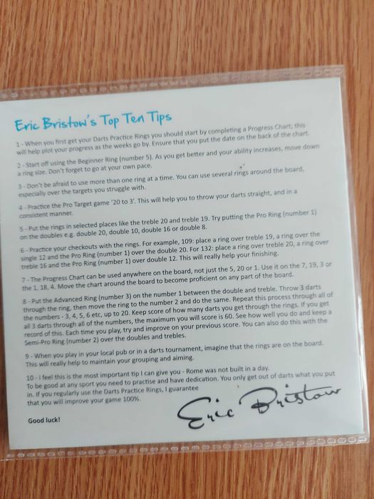 Darts Practice Rings - Instructional Videos Eric's Top Ten Tips