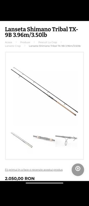 Vând set lansete și mulineta urgent Shimano vând urgent