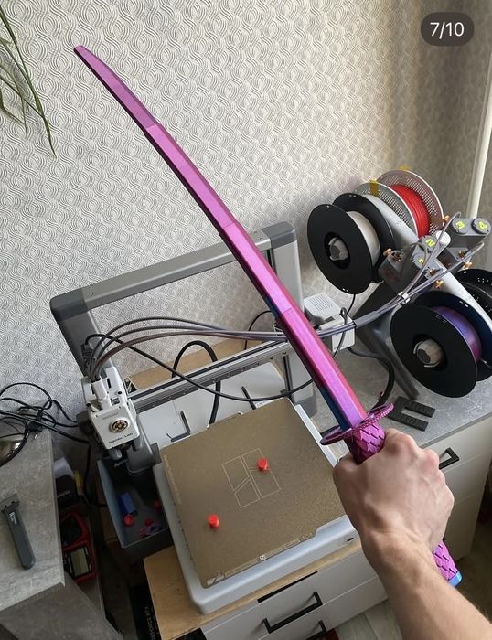 3d катана двуцветная