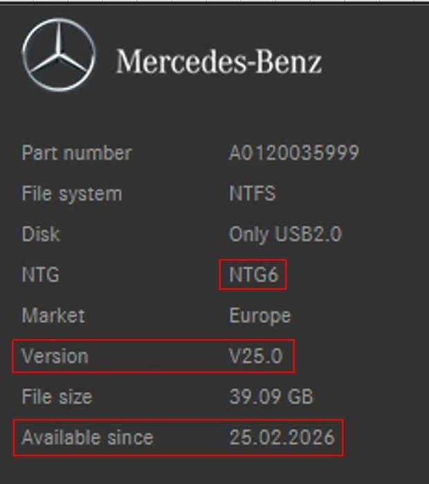 2026 Карта MERCEDES ъпдейт навигация Мерцедес NTG6 NTG7 NTG8 COMAND MBUX | Конверсия САЩ към Европа | Отключване Apple CarPlay Android Auto 2026 Карти