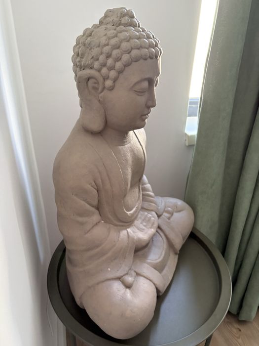 Statueta Buddha, aprox 65 cm in inaltime, gri