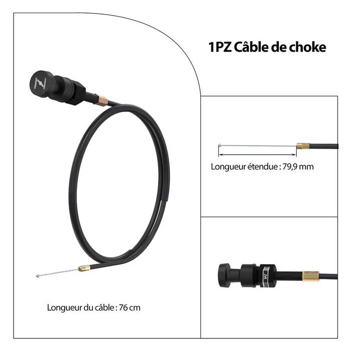 carburator PW50 cu cabluri accelerație și choke filtru aer și combustibil înlocuire – PW50