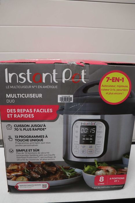 Мултикукър Instant Pot Duo 8л, 1200W, 13 автоматични програми, 37,6x33,5x35,6см