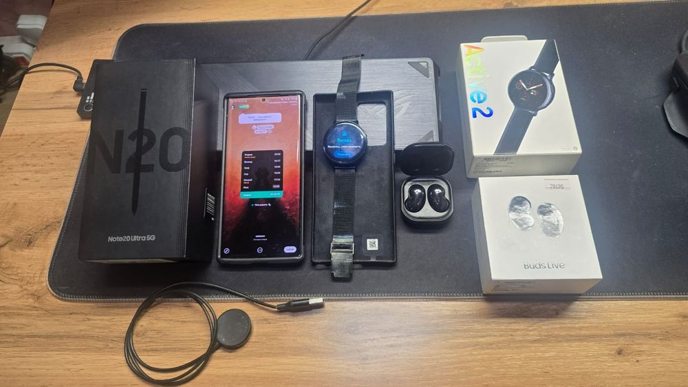 SAMSUNG Note 20 Ultra-5G! Watch ACTIVE 2! Buds Live!