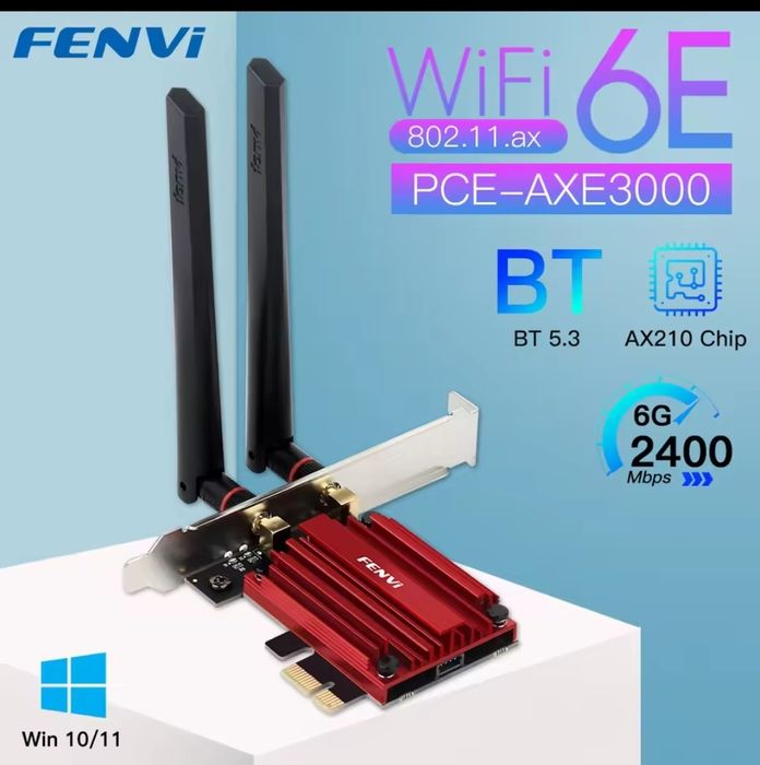 Placa retea wireless WI-FI 6E + BT 5.3