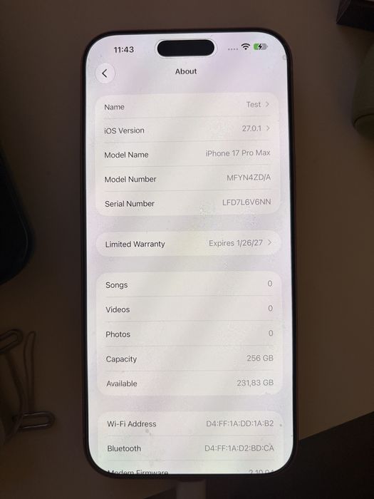 IPhone 17 Pro Max 256 Orange