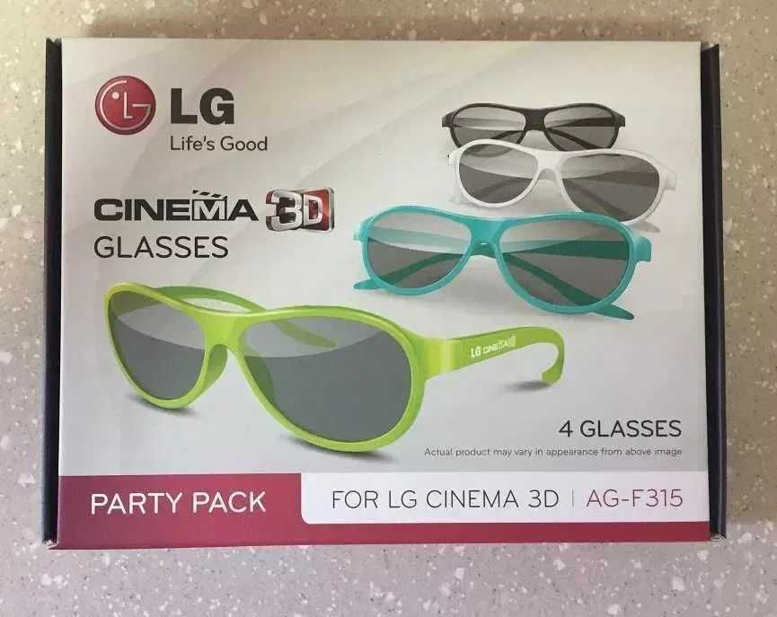 4 Ochelari 3D LG AG-F315 Party Pack , 4 perechi, pasivi