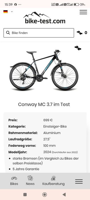 Conway 27,5r mărime S hidraulica cube
