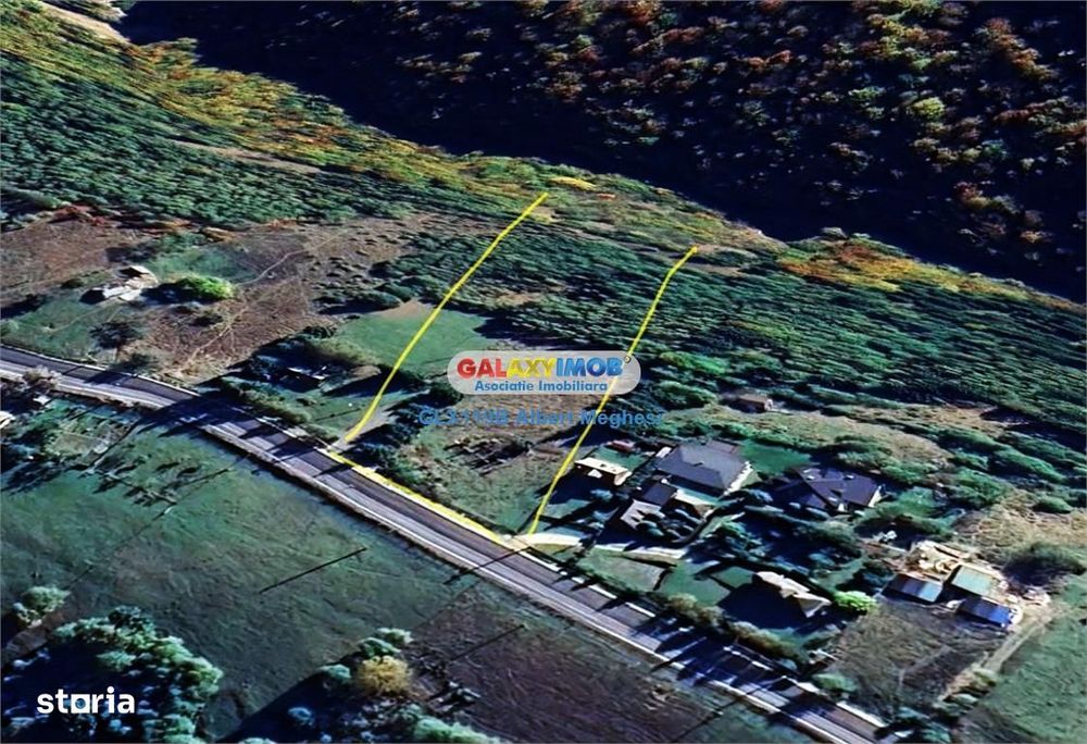 Vanzare teren intravilan  10818 mp , 47 ml la DN 73 Moieciu de Jos