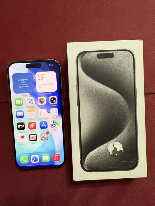 Продам iphone 15 pro 128gb физ сим