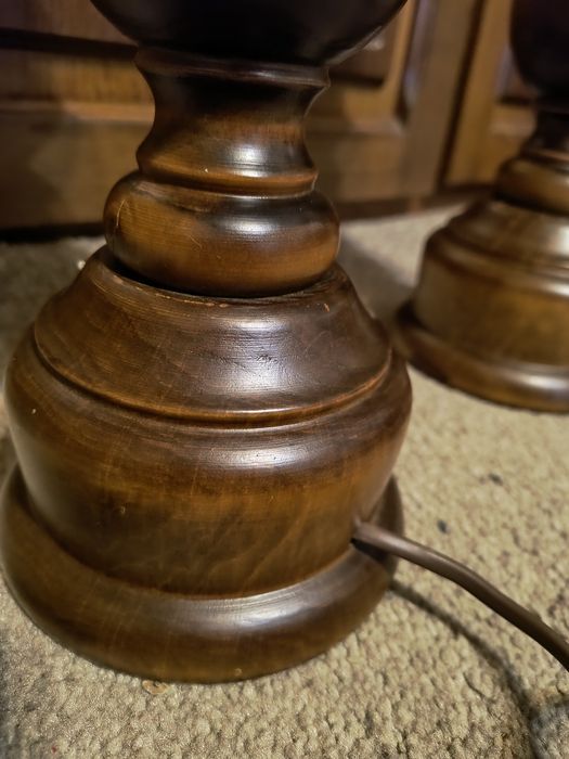 Suporti veioza din lemn masiv cu fasung mare