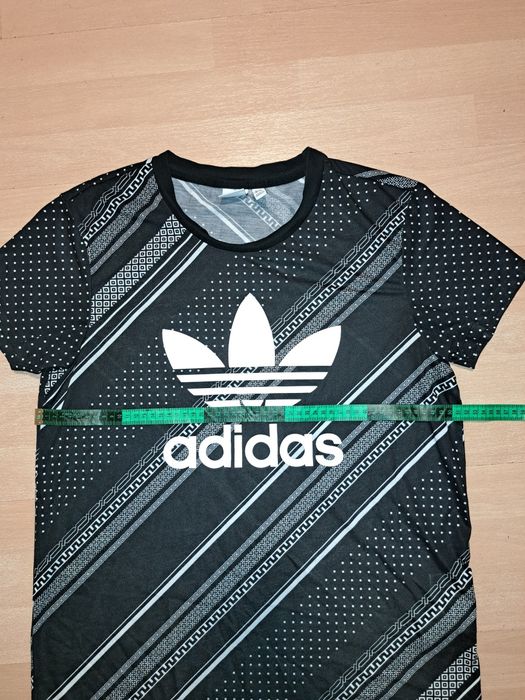 Tricou Adidas Originals Damă / Mărimea 36 (S) - Pattern Geometric Alb/Negru