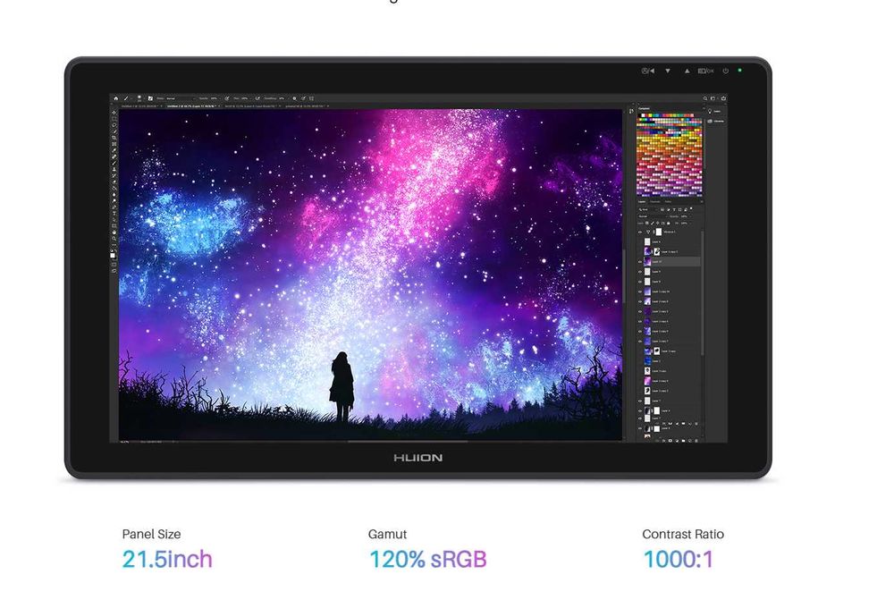 Tableta grafica "22 inch Huion Kamwas Usb tip c cu stilou